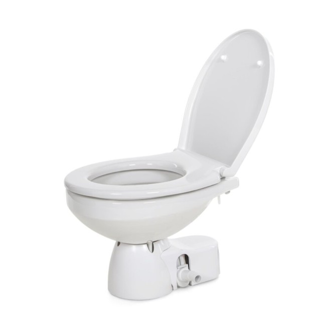 Electric Toilet Quiet Flush E2 Sea water flush models, Regular bowl size, 12V