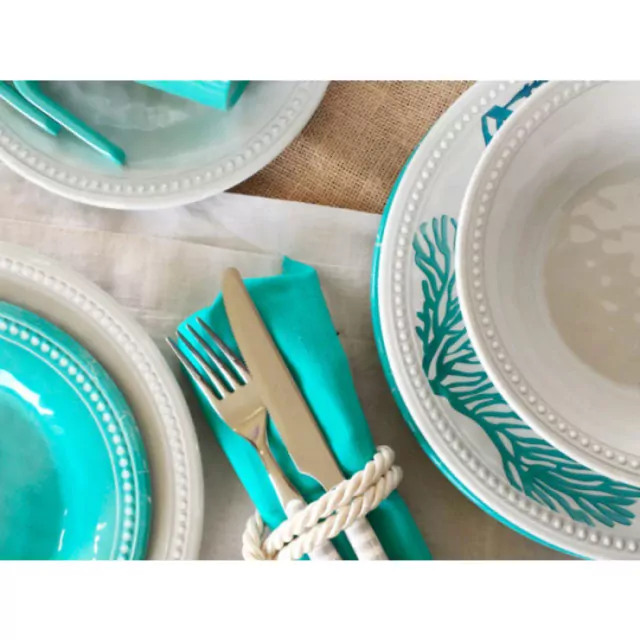 Melamine Dinner Plate Φ27cm Harmony Pearl Marine Business (Set of 6 Pieces)