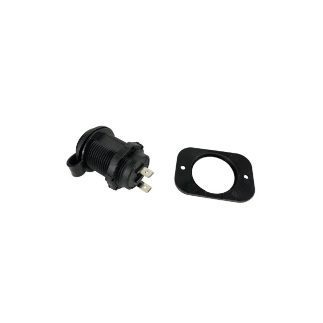 12 V DC Dash Socket with Watertight Cap