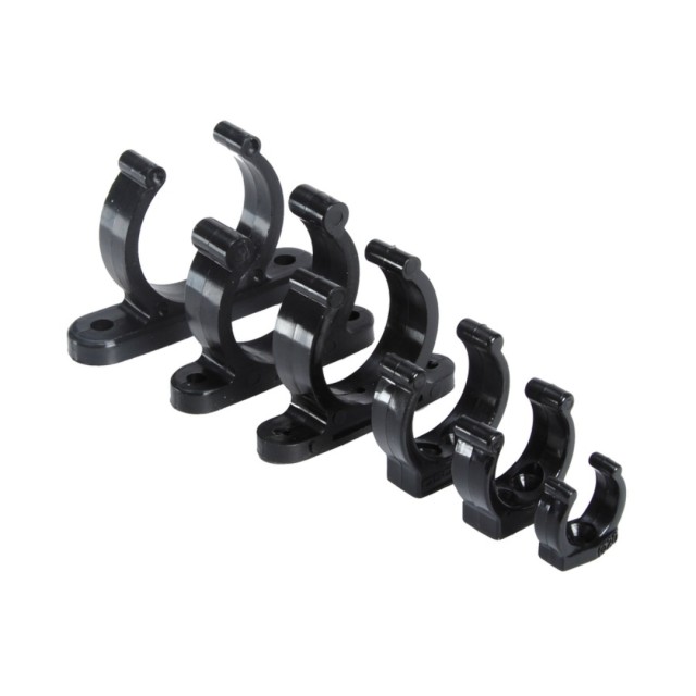 Heavy duty plastic clip black