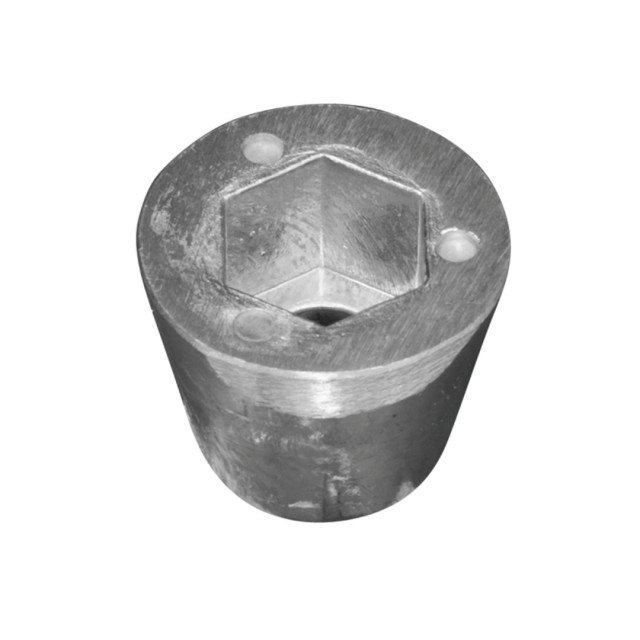 Anode Vetus exagonal propeller nut for bow thrust O55 H.47