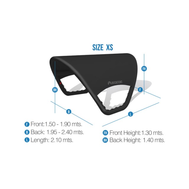 Inflatable Bimini , Black