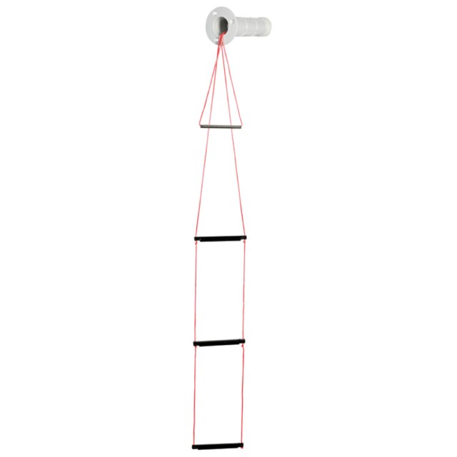 Emergency ladder 3-step 110cm thru hull , w/ rear nut