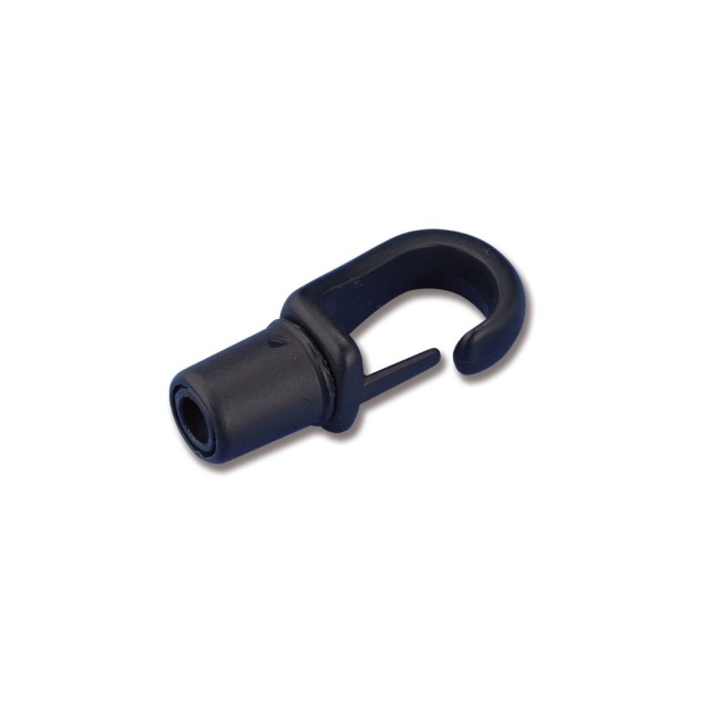 Self-tailing snap hook for shock cord 5-6mm