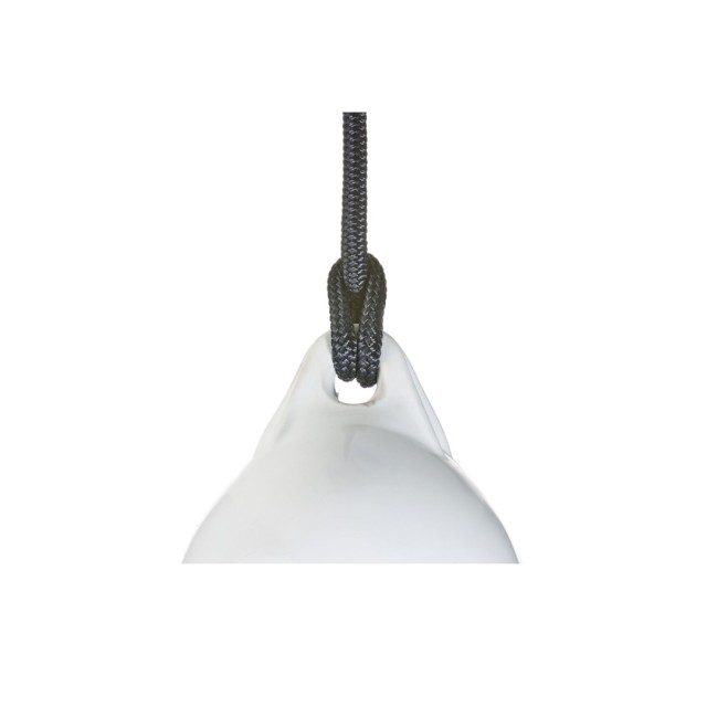 High tenacity black polyester spliced eye fender line diameter 12 mm length 2,5 mt