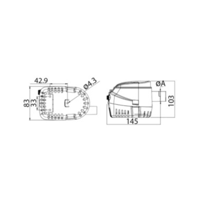 Europump II Αντλία σεντίνας αυτόματη  1100 gallon 12v