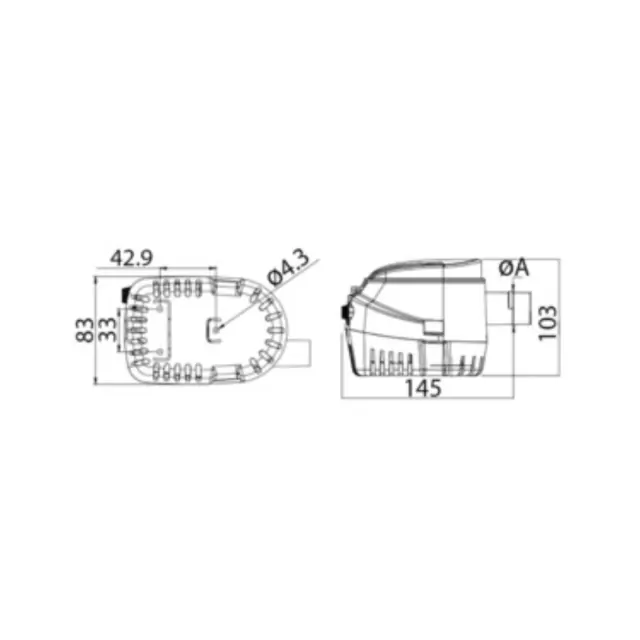 Europump II Αντλία σεντίνας αυτόματη  1100 gallon 12v
