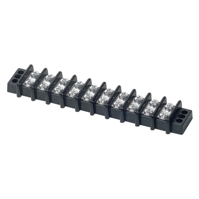 Μπλοκ Τερματικών 2x10 Θέσεις με Βίδες 6.3mm 30A