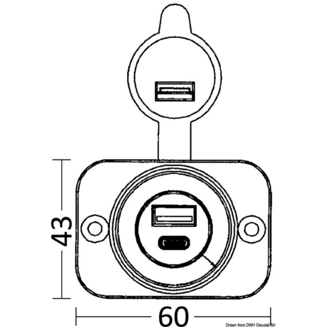 Standard USB plug +micro ( Type-A + Type-C )