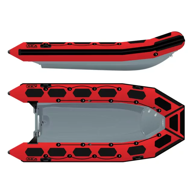 Rigid inflatable boat AKA MARINE Rib PVC B-Series (R42-B) , max 50hp