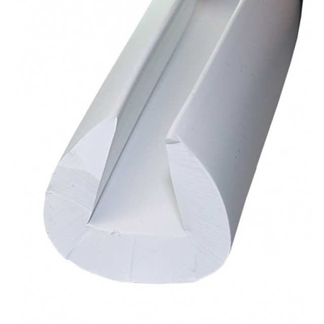 Προστατευτικό Προφίλ ζωνάρι PVC για Jeannau, Λευκό