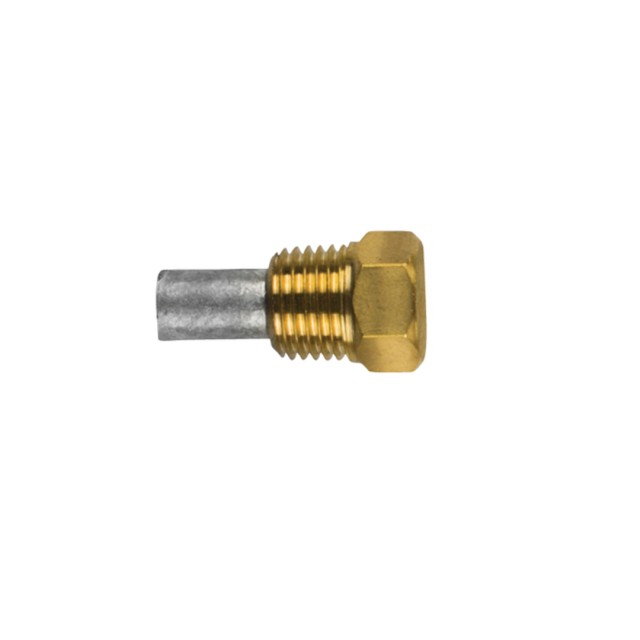 Anode Isoterm pencil Φ8 L.30 complete with brass plug th.1/2 Gas Conico