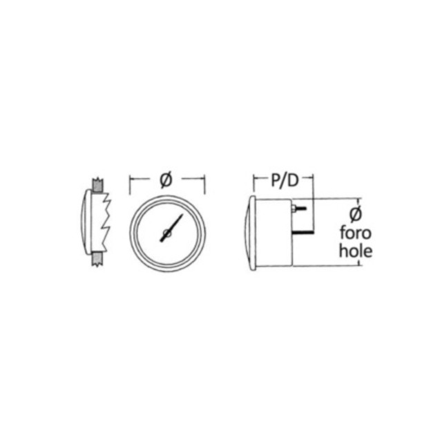 Digital voltmeter 8/32 V black