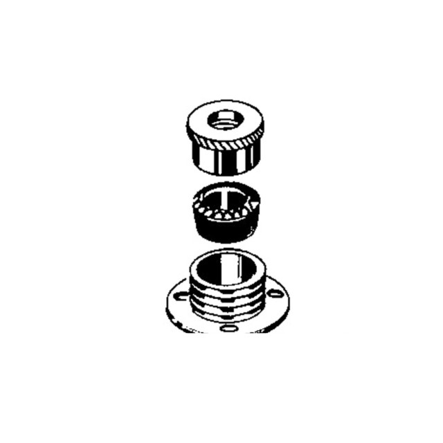 Waterproof fairlead gland for cable diameter 8 mm