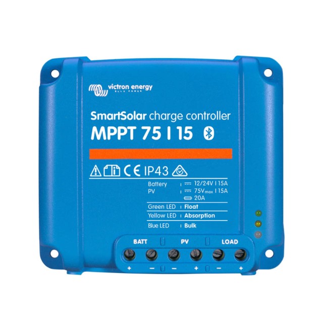Victron SmartSolar MPPT 75/15 Solar charge controller for solar panels - 24V 15A