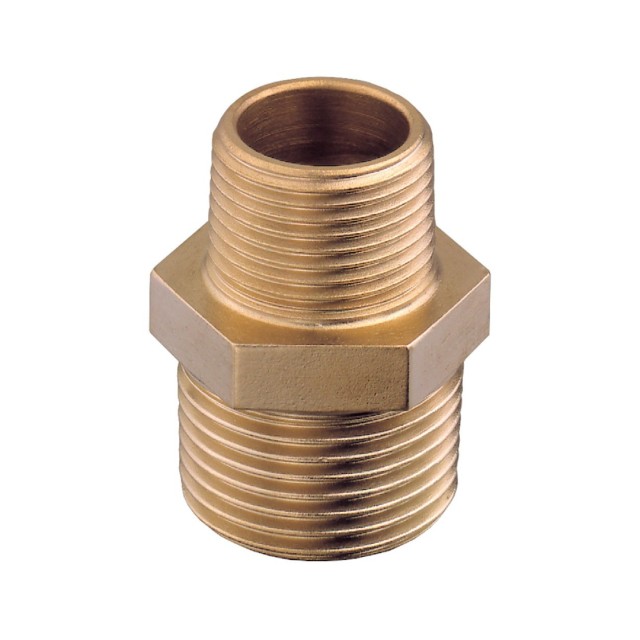 Reducing nipple (Male /Male) Yellow Brass