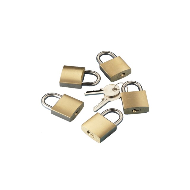 Kit of 5 padlocks 30x18mm