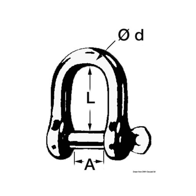 Shackle made of GHD steel