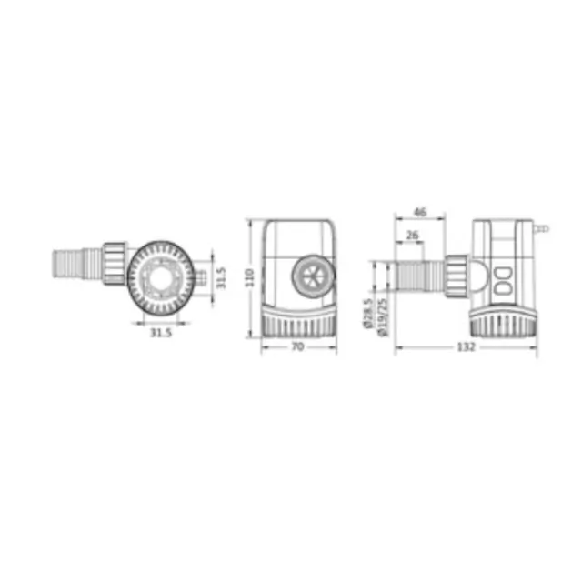 Europump Next Generation Αντλία σεντίνας βυθιζόμενη 600 gallon 12V