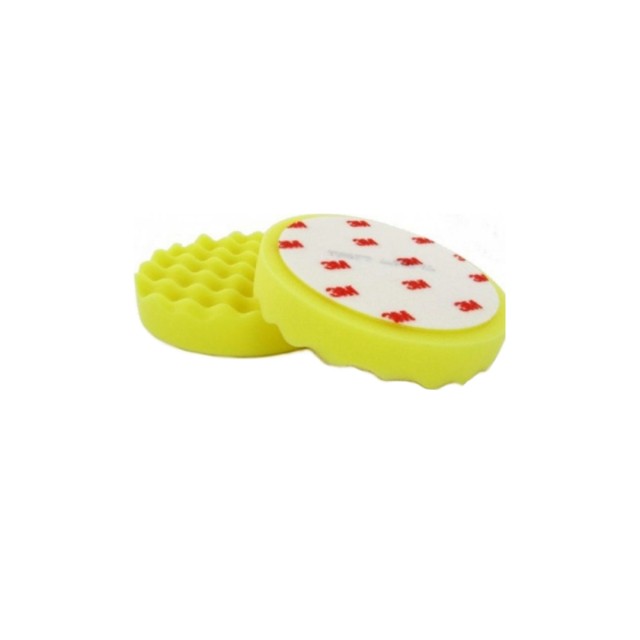 Polishing Sponge Embossed Soft Yellow 200mm  double-sided