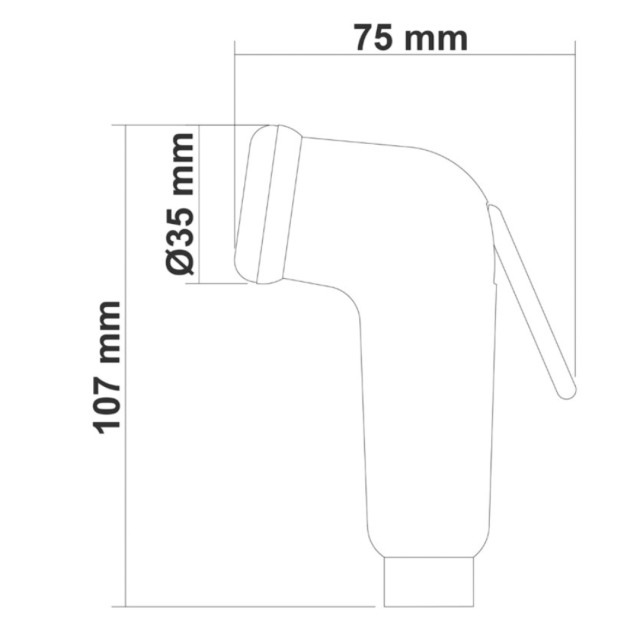 Shower White Plastic 9003 color