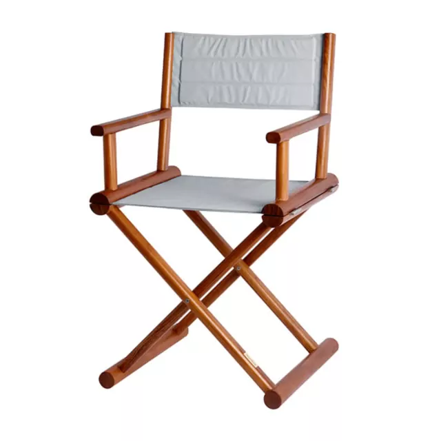 Καρέκλα Σκηνοθέτη Πτυσσόμενη Teak , Γκρι