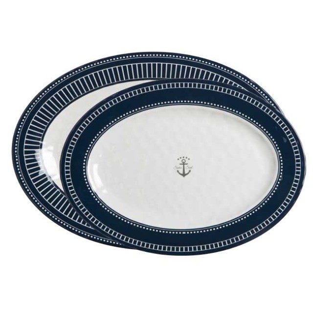 Marine Business Oval Serve Plate (Set 3 Units) Sailor Soul