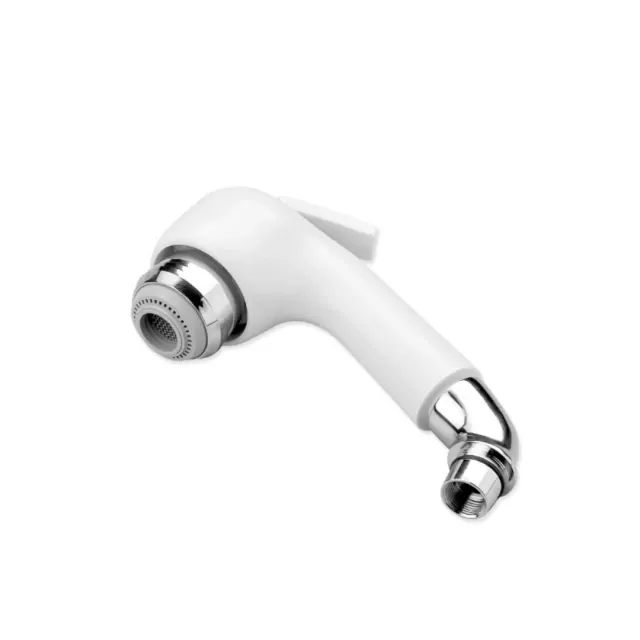 Shower with fitting white