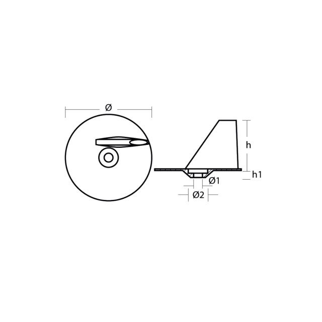 Ανόδιο Suzuki Trim Tab 115-140HP