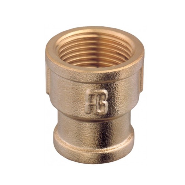 Reducing socket (Female /Female) Yellow brass