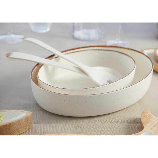 Flat Melamine Plate Ivory, Maldivas  Set 6 U
