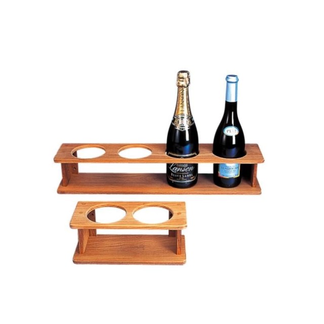 Teak Four Bottles Holder 260x115x105