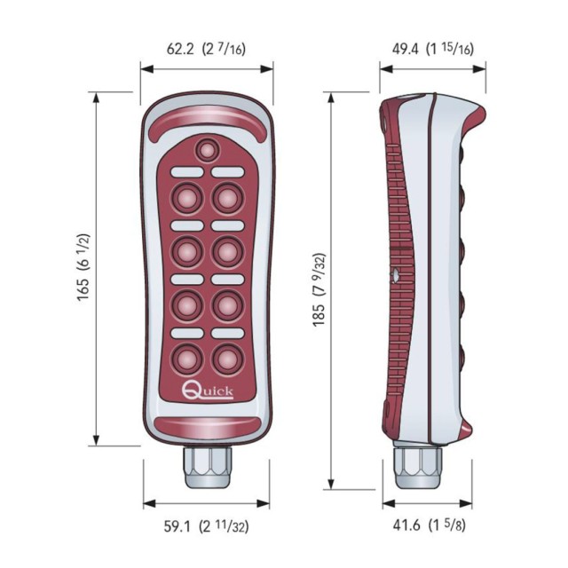 QUICK HRC1008 ΧΕΙΡΙΣΤΗΡΙΟ ΕΝΣΥΡΜΑΤΟ 8 ΟΔΩΝ