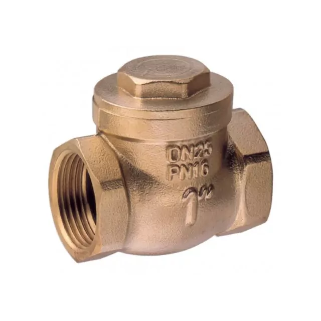 Swing check valve metal tightness yellow Brass