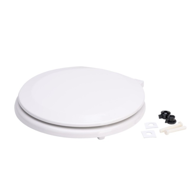 Replacement  White Toilet Seat  Compact / Wood