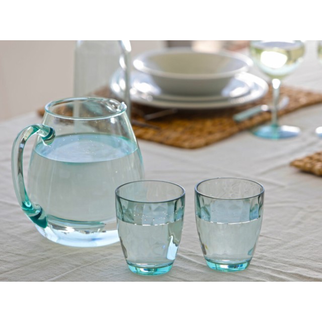 Water Glass MS Free BPA Natural (Set of 6 pieces) Happy