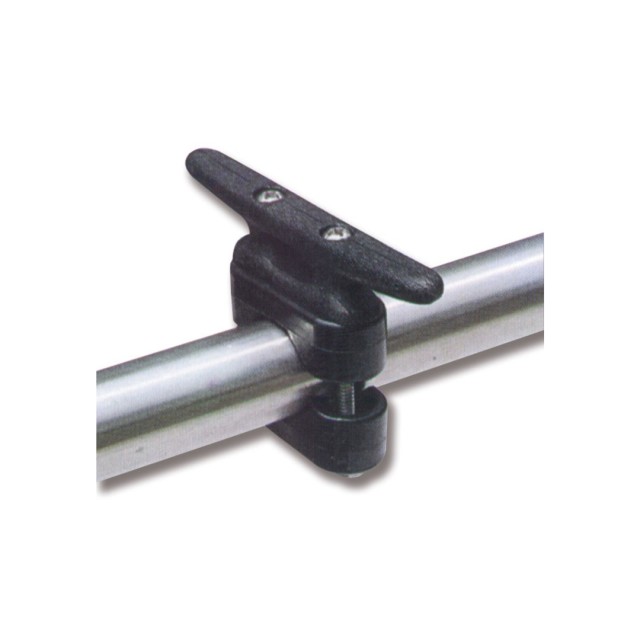 Cleat with clips for guardrail 110 mm for pipe diameter 22-25 mm