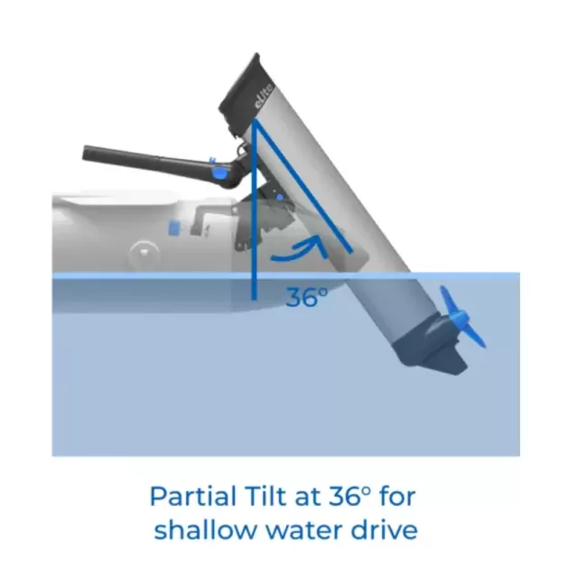 eLite Electric Outboard Motor 1.5 hp Long Shaft  (6.7kg+1kg bracket)