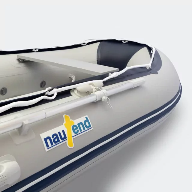 Inflatable boat Nautend PVC with single aluminium hull RAB/ Grey with diagonal navy