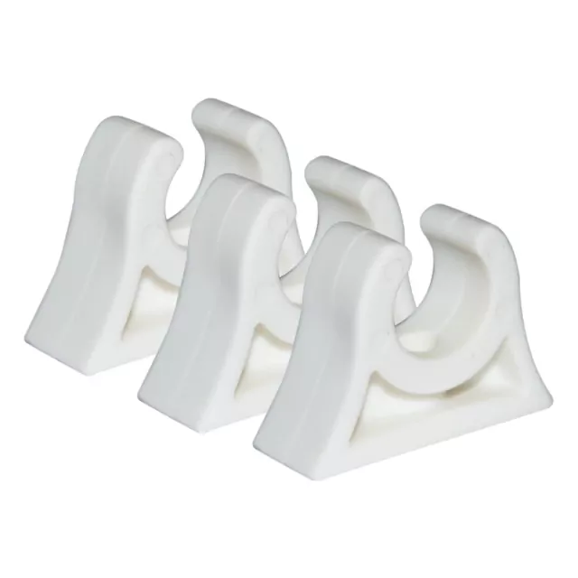Tube clip 25/26 mm , White