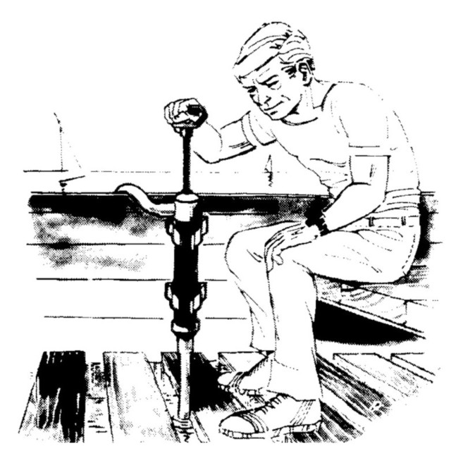 Hand suction pump with adapter and hose
