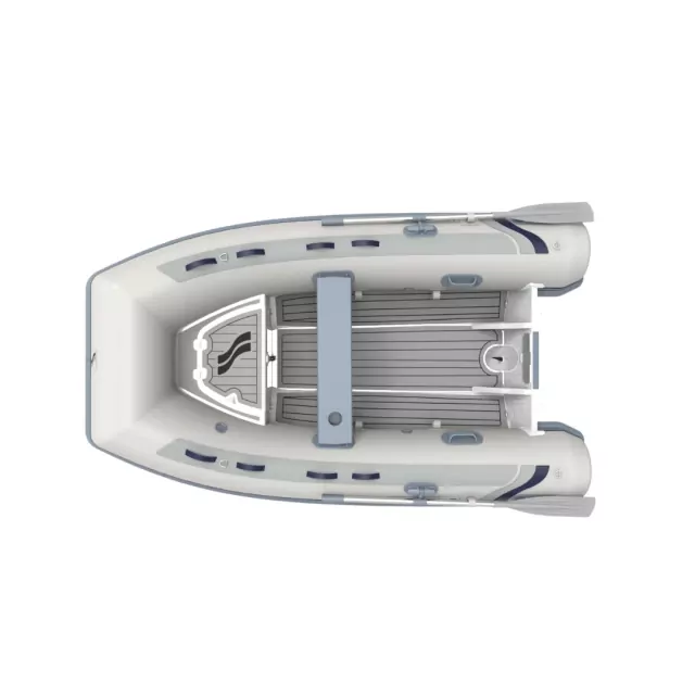 Tender Highfield Inflatable Boat with Aluminum hull ,EVA teak