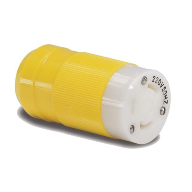 Female Connector, 32A 230V, Yellow