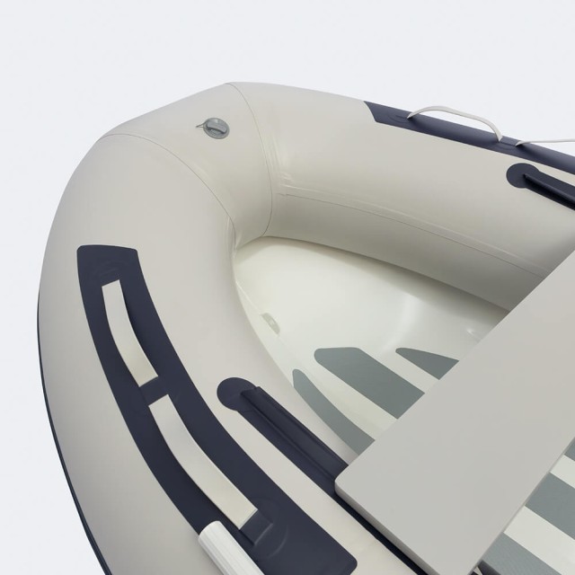 Inflatable boat Nautend with single aluminium hull RAB/ Grey with diagonal navy